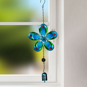 Magnet 3Pagen Kovová závěsná dekorace "Květy" modrá