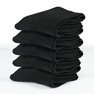 Magnet 3Pagen 5 párů bavlněných ponožek černá 35-38