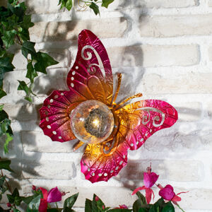 Magnet 3Pagen Solární dekorace "Motýl" růžová