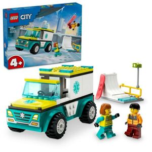 Stavebnice Lego - City - Ambulance and Snowboard Man