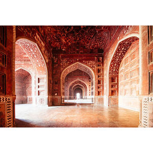 Umělecká fotografie Taj Mahal Mosque India, ferrantraite, (40 x 26.7 cm)