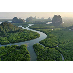 Umělecká fotografie Unseen Thailand : Aerial view of, Bento Fotography, (40 x 26.7 cm)