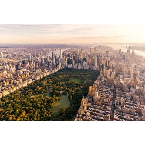 Umělecká fotografie Aerial view of New York City, Alexander Spatari, (40 x 26.7 cm)