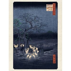 Umělecký tisk Hokusai - Fox Fires on New Year's Eve at, Utagawa Hiroshige, (30 x 40 cm)