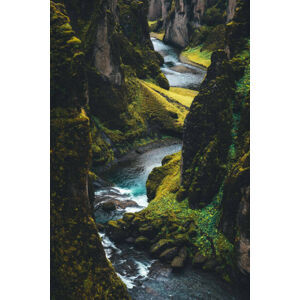 Umělecká fotografie Fjadrargljufur Canyon In Iceland, borchee, (26.7 x 40 cm)