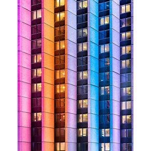 Umělecká fotografie Vivid Sydney - Colorful Skyscrapers, RugliG, (30 x 40 cm)