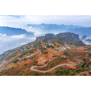 Umělecká fotografie Hubei enshi grand canyon scenery, ViewStock, (40 x 26.7 cm)