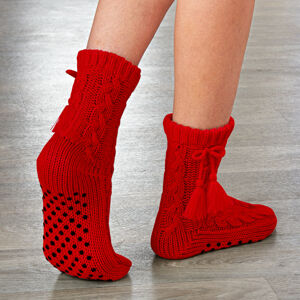 Magnet 3Pagen 1 pár protiskluzových ponožek červená