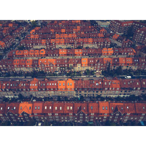 Umělecká fotografie Town Houses in Copenhagen, jonathanfilskov-photography, (40 x 30 cm)