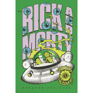 Umělecký tisk Rick And Morty - Spaceship, (26.7 x 40 cm)
