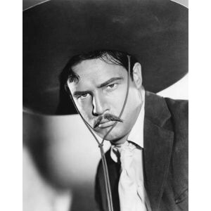 Umělecká fotografie Marlon Brando, Viva Zapata ! 1952 Directed By Elia Kazan, (30 x 40 cm)