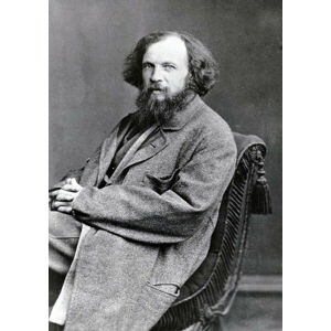 Umělecká fotografie Dmitri Ivanovich Mendeleev, Russian Photographer,, (26.7 x 40 cm)