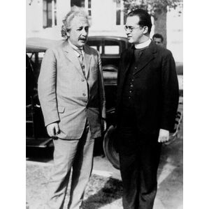 Umělecká fotografie Albert Einstein and Georges Lemaitre Abbot, 1933, Unknown photographer,, (30 x 40 cm)
