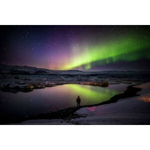Umělecká fotografie Aurora Borealis or Northern lights in Iceland, Arctic-Images, (40 x 26.7 cm)