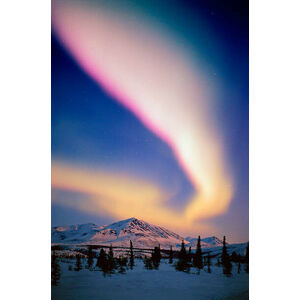 Umělecká fotografie USA, Alaska, Alaskan Range, Aurora Borealis, Johnny Johnson, (26.7 x 40 cm)
