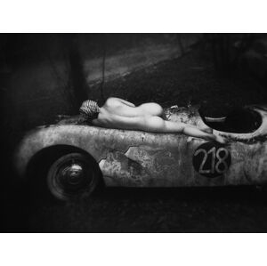 Umělecká fotografie Aimee a Jaguar, Holger Droste, (40 x 30 cm)