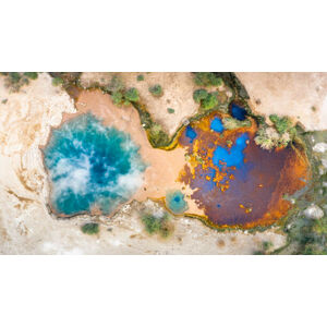 Umělecká fotografie Ala Lobet  geyser from above,, Roberto Moiola / Sysaworld, (40 x 22.5 cm)