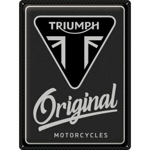 Plechová cedule Triumph - Original Motorcycles, (30 x 40 cm)