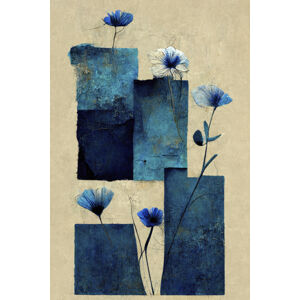 Ilustrace Blocks And Flowers, Treechild, (26.7 x 40 cm)