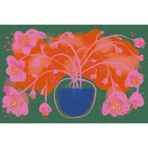 Ilustrace Pink Flower Bouquet, Treechild, (40 x 26.7 cm)