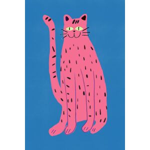 Ilustrace Pink cat, Little Dean, (26.7 x 40 cm)