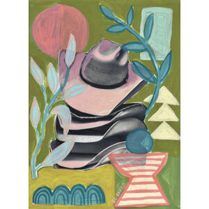 Ilustrace Cowboy hats, Eleanor Baker, (30 x 40 cm)