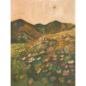 Ilustrace Blooming field, Eleanor Baker, (30 x 40 cm)