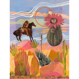Ilustrace Wild West, Eleanor Baker, (30 x 40 cm)