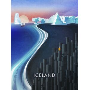 Ilustrace Iceland, Emel Tunaboylu, (30 x 40 cm)