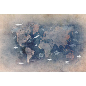 Ilustrace World map 29, Justyna Jaszke, (40 x 26.7 cm)