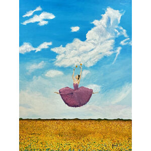 Ilustrace Leap Into Spring, Tom Blood, (30 x 40 cm)