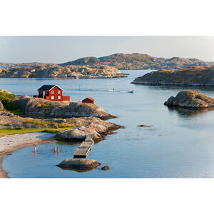 Fotografie Bathing in Sea, Sk?rhamn, Tjorn, Sweden, Peter Adams, 40x26.7 cm