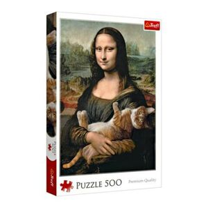 Magnet 3Pagen Puzzle 500 dílků "Mona Lisa a kočka"