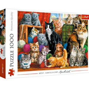 Puzzle 1000 dílků "Kočky"