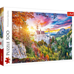Magnet 3Pagen Puzzle 500 dílků "Pohled na Neuschwanstein"