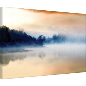 Obraz na plátně Andreas Stridsberg - Hazy Lake, (80 x 60 cm)
