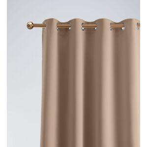 Luxusní a jemný na dotek béžový zatemňující závěs 140 x 280 cm