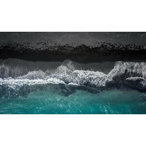 Umělecká fotografie black beach, Marcus	Hennen, (40 x 22.5 cm)