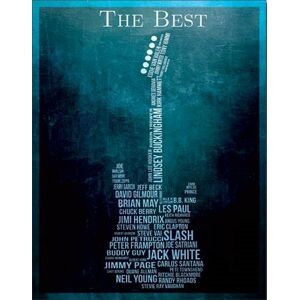 Plechová cedule The Best - Guitarists, (32 x 41 cm)