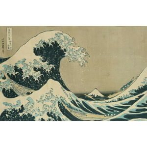 Katsushika Hokusai - Obrazová reprodukce Kacušika Hokusai - Vlna, (40 x 26.7 cm)