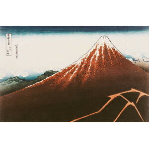 Katsushika Hokusai - Obrazová reprodukce Fuji above the Lightning',, (40 x 26.7 cm)