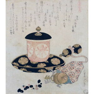 Katsushika Hokusai - Obrazová reprodukce A Pot of Tea and Keys, 1822, (35 x 40 cm)