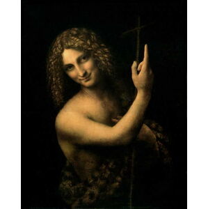 Leonardo da Vinci - Obrazová reprodukce St. John the Baptist, 1513-16, (30 x 40 cm)
