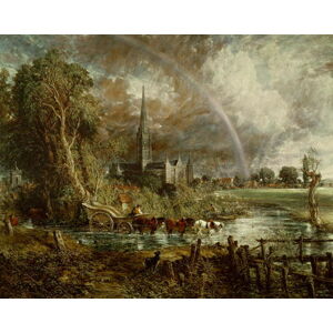 Obrazová reprodukce Salisbury Cathedral From the Meadows, 1831, John Constable, 40 × 30 cm