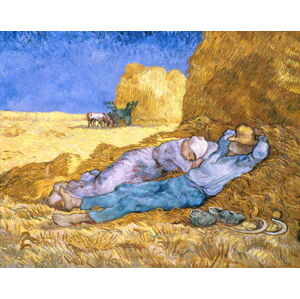 Vincent van Gogh - Obrazová reprodukce Noon, or The Siesta, after Millet, 1890, (40 x 30 cm)