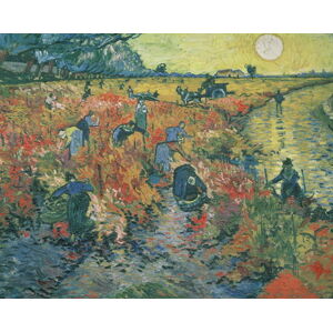 Vincent van Gogh - Obrazová reprodukce Red Vineyards at Arles, 1888, (40 x 30 cm)
