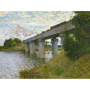 Claude Monet - Obrazová reprodukce The Railway Bridge at Argenteuil, 1874, (40 x 30 cm)