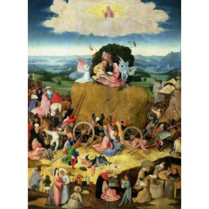 Hieronymus Bosch - Obrazová reprodukce The Haywain: central panel of the triptych, c.1500, (30 x 40 cm)