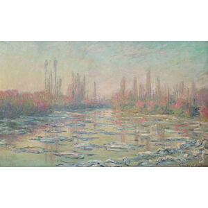 Claude Monet - Obrazová reprodukce The Thaw on the Seine, near Vetheuil, 1880, (40 x 24.6 cm)