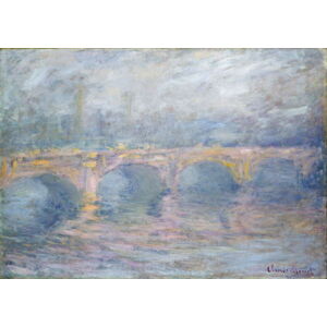 Claude Monet - Obrazová reprodukce Waterloo Bridge, London, at Sunset, 1904, (40 x 30 cm)